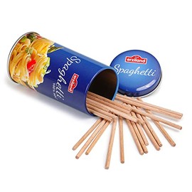 Erzi Pretend Play Wooden Grocery Shop Merchandize Spaghetti in a Tin