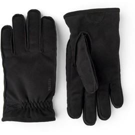 Hestra Unisex Viljar Vegan Nubuck Leather Gloves for Cold Weather - Black - 7