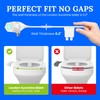 Ultra-Slim Dual-Nozzle Bidet Attachment - Adjustable Cold Water Pressure, Stainless