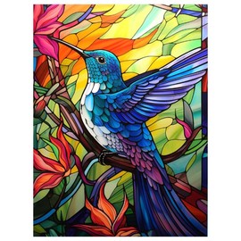 Diamond Painting Kits for Adults, DIY Hummingbird Diamond Art Kits for Adults, Gem Art Kits for Gifts and Home Decor (12x16 Inch)