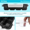 20 Compartment Large Pill Case with Airtight Seal - Silicone
