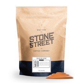 Stone Street Flavored Ground Coffee, Dulce de Leche, Freshly Roasted, 100% Colombian Arabica, Gourmet Coffee, Medium Roast, Rich Caramel Flavor, 1 LB