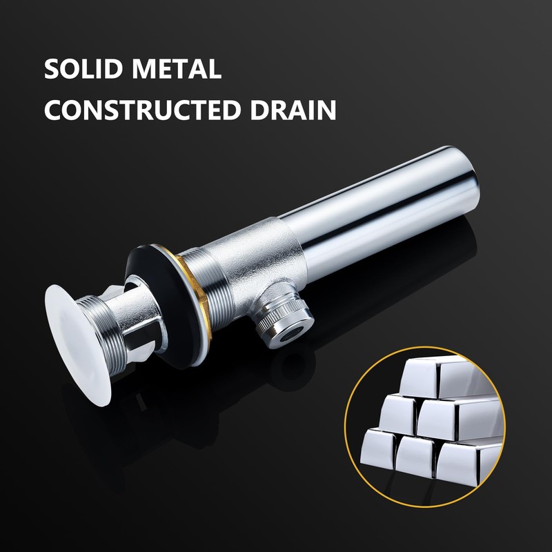 Rough-In Valve with Drain Assembly, Compatible with Moen Widespread Bathroom