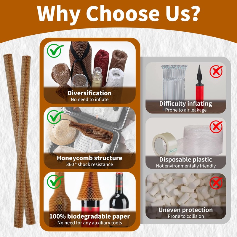 20 Set Reusable Wine Travel Bag - Honeycomb Paper Bottle