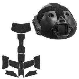 Qavctw 9Pcs Helmet Patches Hook and Loop, Tactical Patches Military Helmet Hook and Loop Fastener Set Sticky High Cut for Fast Helmets Tactical Accessories