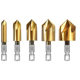 PROAM PA-373 5pc Chamfer Cutter with Hex Shaft