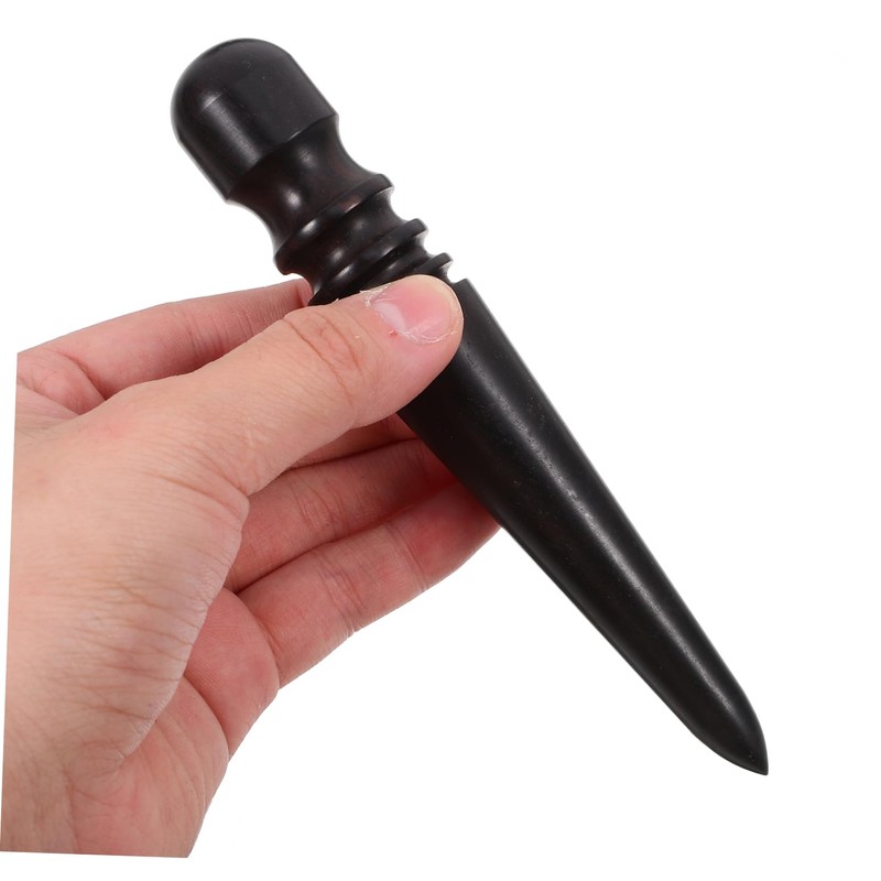 iplusmile 6pcs Sandalwood Leather Burnisher Tool for Projects Burnishing Tool