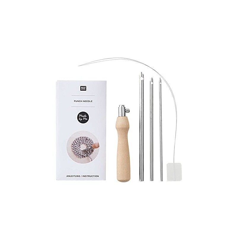 Rico Design Wooden Punch Needle 2.3 and 4.5 mm 6-Piece