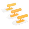 Nichiyo Plastic Trowel Kit Round&Square&Tipped End Finishing Trowels 3 Piece