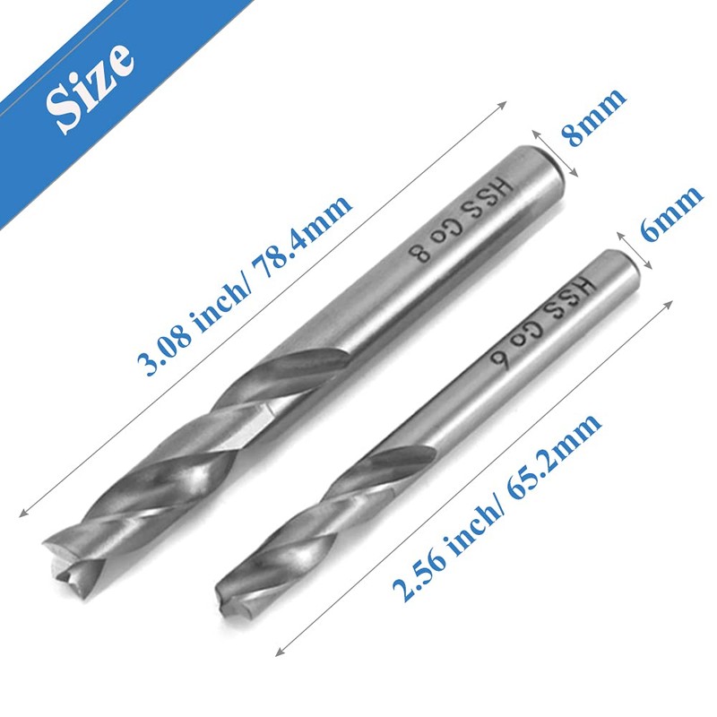 Mesee 2 Pieces HSS Spot Weld Drill Bit Set, High-Speed