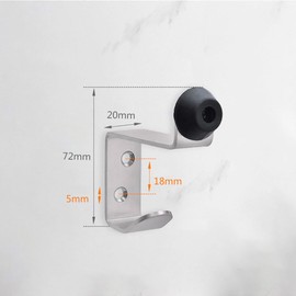 Garneck Coat Hook Door Top Door Stop Robe Hanger Door Stopper Hook Door Stopper Stop Bumper Wall Protector Shower Towel Hook Scarf Bag Hook Door Hook Backpack Lock The Door Stainless Steel