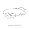 LSxAB Best Friend Infinity Bracelet for Women Girls Stainless Steel
