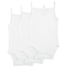 MON CHOU Baby Sleeveless Cami Onesie 100% Organic Pima Cotton Camisole Bodysuit, Infant Unisex Sizes 0-24 Months