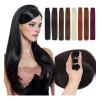 Extensiones Cabello Natural Fibra Cortina Negro 30 PLG 210g