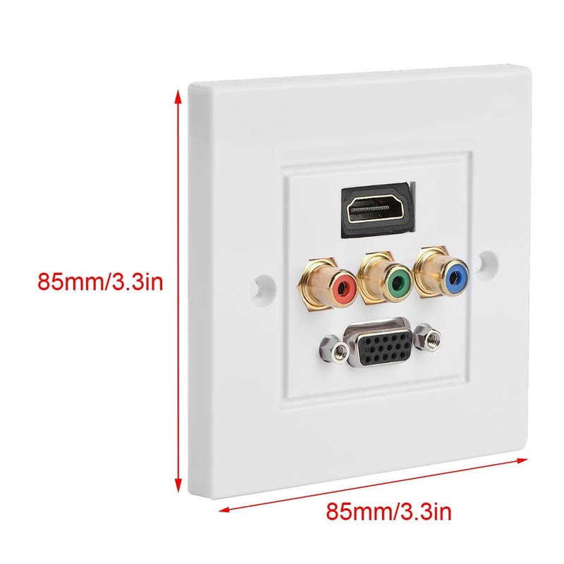 VBESTLIFE Distribution and Organization Multimedia Wall Plates Socket Panel, Composite