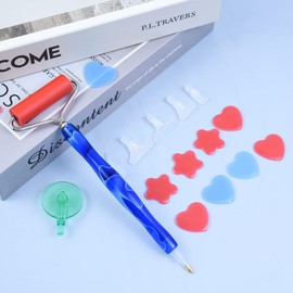 5D Diamond Painting Accessory Pen Set, Diamond Painting Pen Kits with Diamond Art Roller Replacement Pen Heads Diamond Painting Tool Diamond Painting Pen Set for Mosaic Making Nail Art