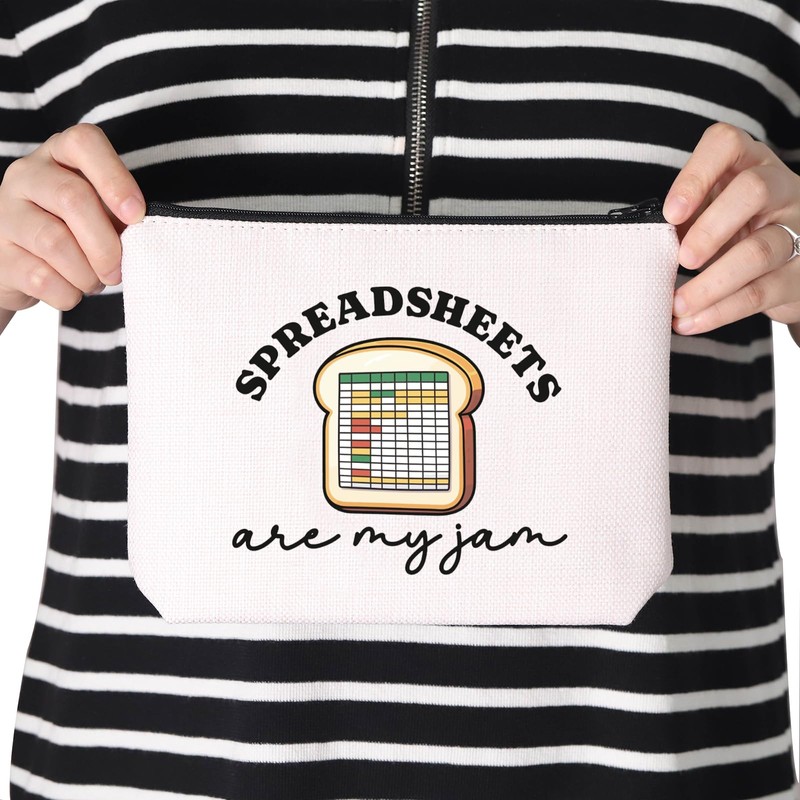 Cpa Gift Spreadsheets are My Jam Makeup Bag Tax Season