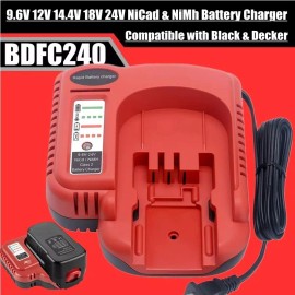 for Black Decker 18V-24V Fast Battery Charger for Black Decker HPB18 HPB18-OPE NiCd NiMh battery