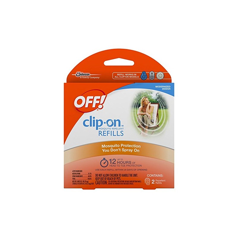 OFF! Clip-On Mosquito Repellent Refill, Provides 12 Hours of Protection,