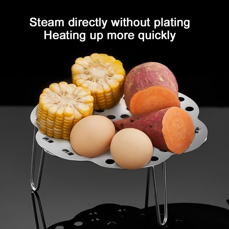 Foldable Steam Grill Extendable 304 Stainless Steel Multifunctional Thick Egg