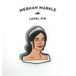Meghan Markle Smirk Soft Enamel Lapel Pin Brooch
