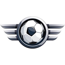 Zirni Soccer Ball Metal Wings Football Sport Sticker Decal Design