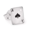 MENS Ace Of Spades Playing Card Single Stud Earring/Ear Stud