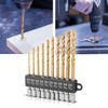 STAHLWERK 10-Piece Universal Twist Drill Bit Set 2-5 mm with