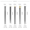 Chopsticks, 5 Pairs Premium Reusable Multicolour Chopsticks for Sushi Japanese