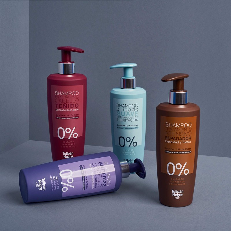 Tulipan Black Coloured Hair Shampoo Sulfate and Parabens Extractor-Ratant 500