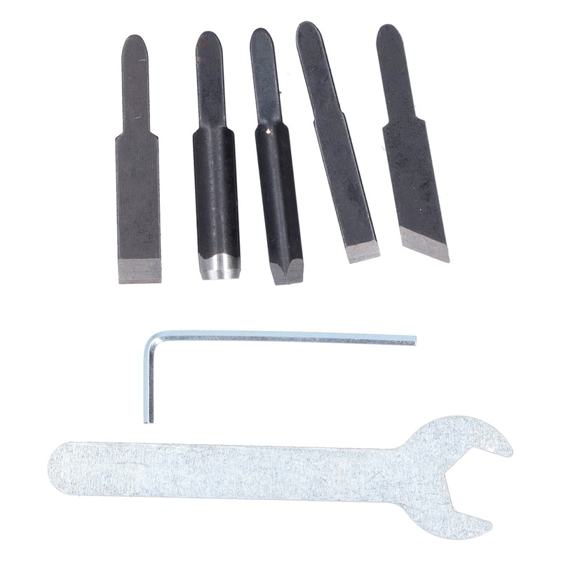 Electric Carving Chisel Tool Woodworking Carving Knife Set with Rubber