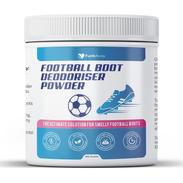 Football Boot Deodoriser Powder - Odour Eliminator & Freshener for
