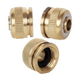 2Pack Brass Garden Hose Tap Connector,1/2" Male BSP Hose Connector & 1/2 inch Short Female Expanding Hose Connector,1/2" Brass Male Threaded Tap Adapter for Shower Hose,Female Threaded Faucet Adapter