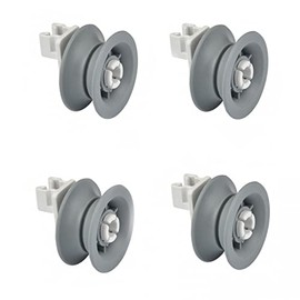 Aspares Dishwasher Upper Top Basket Wheel for Bosch Neff Siemens (Set of 4 Pieces)