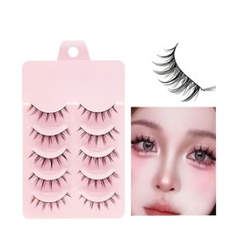 False Eyelashes, Natural Eyelashes, Short Eyelashes, Popular Little Devil, Lightweight, Handmade, Cartoon-Style Makeup, Big Eyes, Actress Eyelashes, Cosplay Makeup, Thin Makeup, Lifestyle Makeup