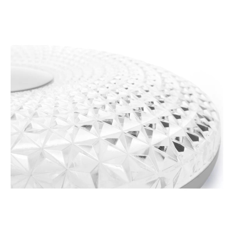 Lumicraft Lampara Led Panel Plafon 18 Watts Blanca Con Textura