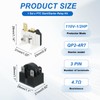 sourcing map PTC Refrigerator Starter Relay 4.7 Ohm 3 Pin