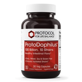 PROTOCOL FOR LIFE BALANCE - ProtoDophilus - 100 Billion, 10 Strains - 30 Veg Capsules