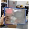 Operitacx Briefcase Transparent File Container Storage Bag for Documents Organiser