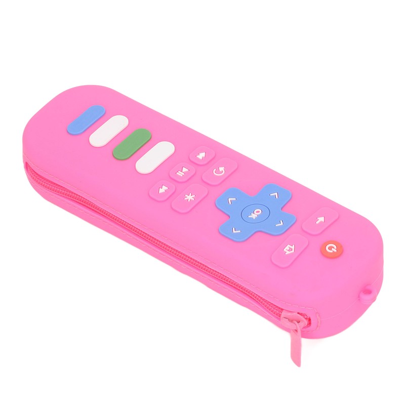 Baby Teether Bag Remote Control Shaped Dustproof Soft Silicone Pacifier