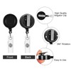 5 Pack ID Card Holders with 5 Pack Retractable Badge