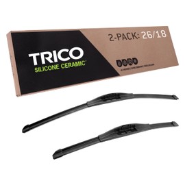 TRICO Silicone Ceramic™ (90-2618) 26 & 18 Inch Pack of 2 Automotive Replacement Windshield Wiper Blades For my Car, Ceramic Coated Silicone Super Premium Beam Blade for Select Vehicle Models
