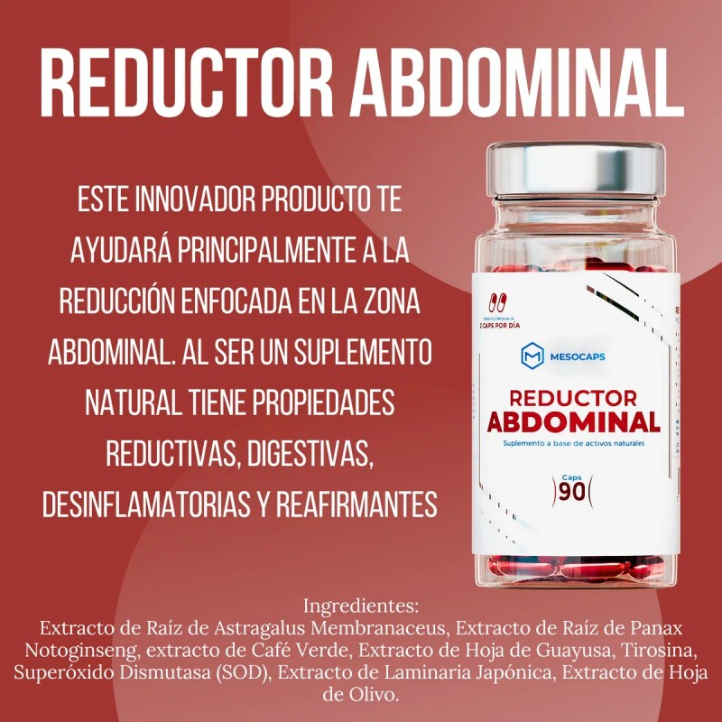 Suplemento Glteo Peptonas Kiv Reductor Abdominal 90 Cps Sin Sabor