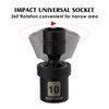 MIXPOWER 86PCS 1/4" Drive Master Impact Socket Set, Universal/Deep/Standard/Torx/Inverted Torx