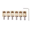 Dopro Solid Brass Guitar Roller Bridge Saddles Tremolo Bridge Roller
