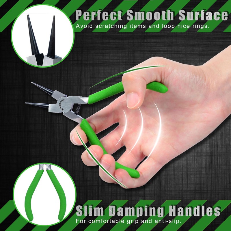 SPEEDWOX Round Pincers, Round Pliers, Ultra Fine Point, Miniature Radio