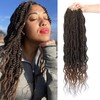 18Inch Wavy Senegalese Twist Crochet Hair Braids Wavy Ends Synthetic