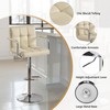 Yaheetech Bar Stools Set of 2, PU Leather Adjustable Swivel