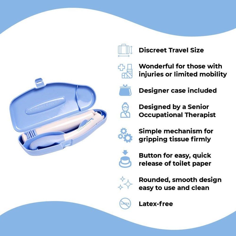 Buckingham Travel Compact Folding Easywipe Toilet Aid