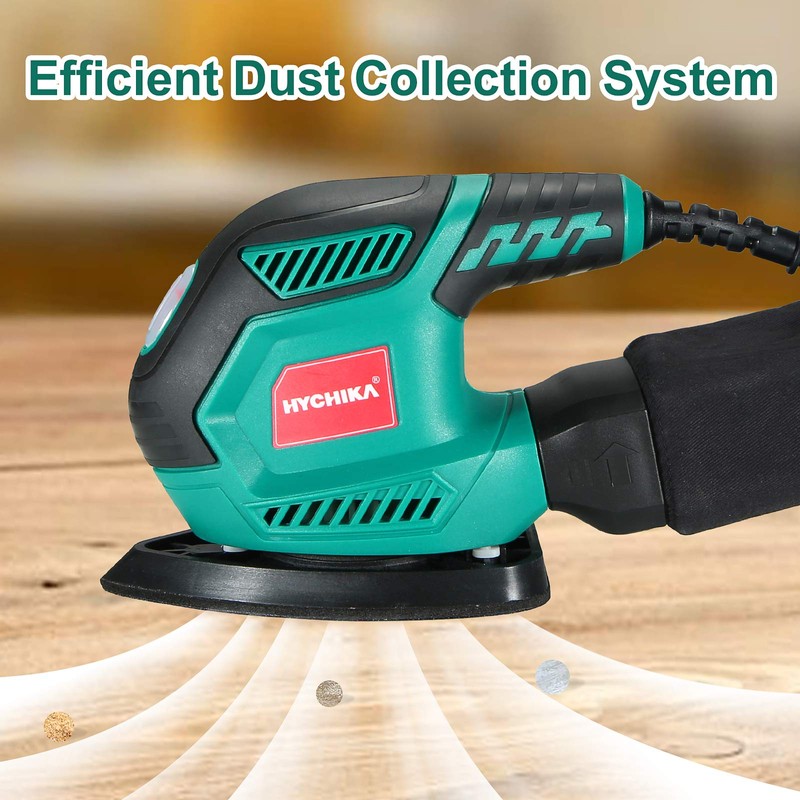 HYCHIKA Detail Sander, 14,000 OPM Compact Electric Sander Tool with